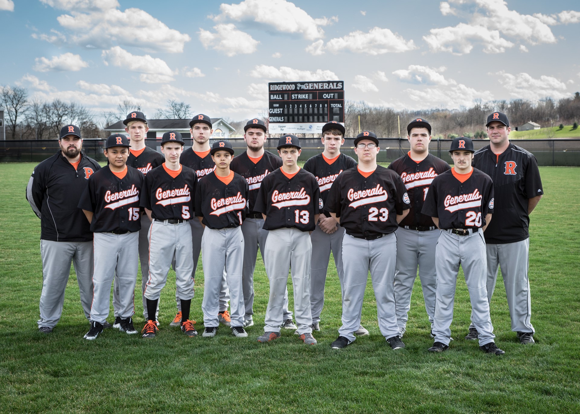 2016 JV Baseball Team