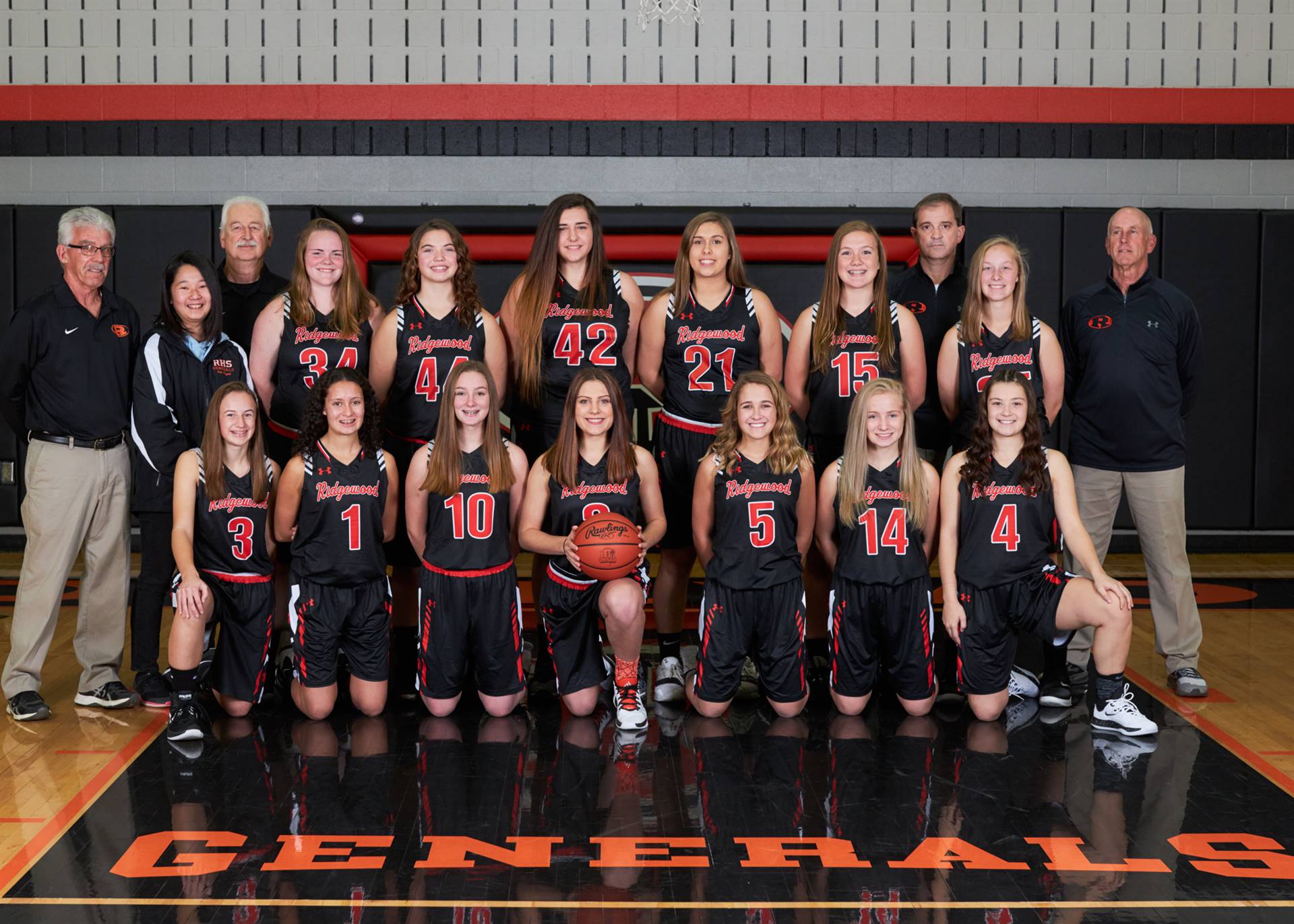 hs girls bb team