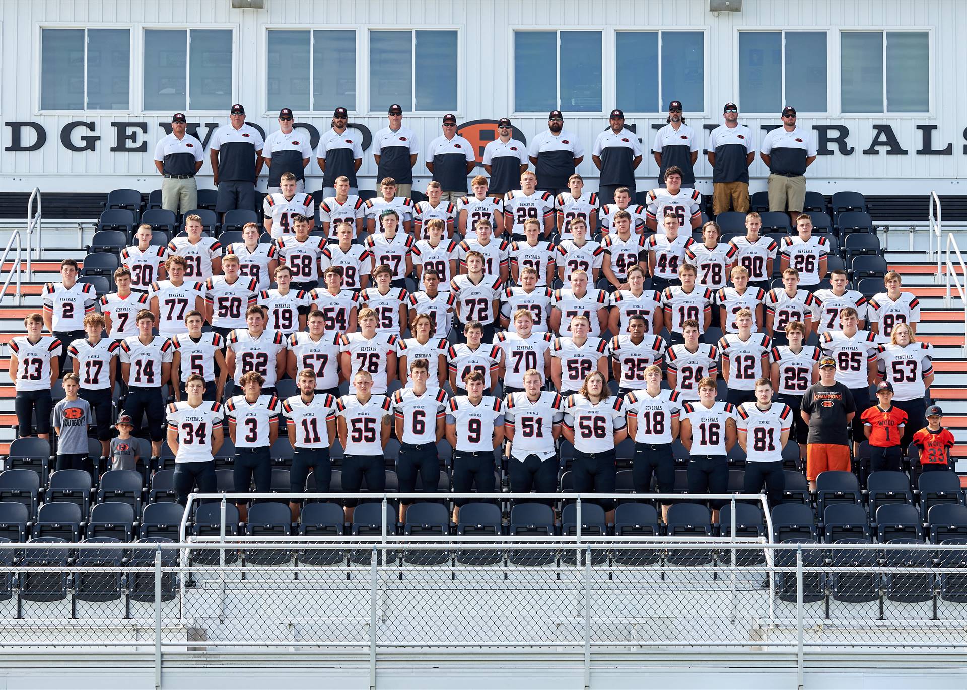 hs varsity fb team